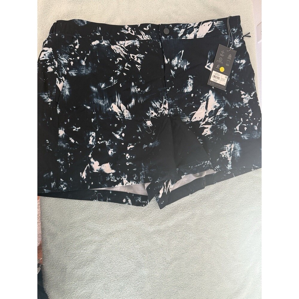 Mens VRST 5" Resort Shorts Slim Fit Lined Print Indigo Craft XL Nwt